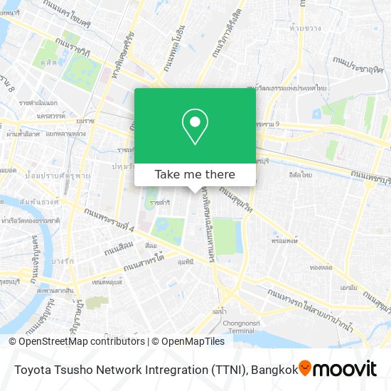 Toyota Tsusho Network Intregration (TTNI) map