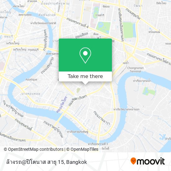 ล้างรถ@ปิโตนาส สาธุ 15 map