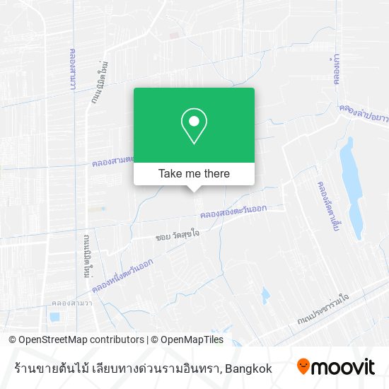 ร้านขายต้นไม้ เลียบทางด่วนรามอินทรา map