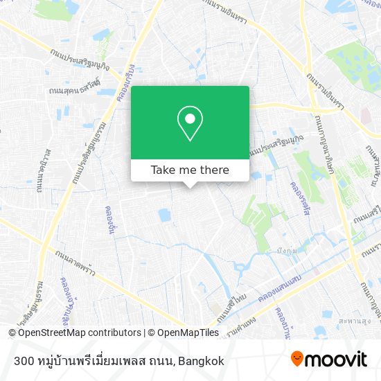 300 หมู่บ้านพรีเมี่ยมเพลส ถนน map