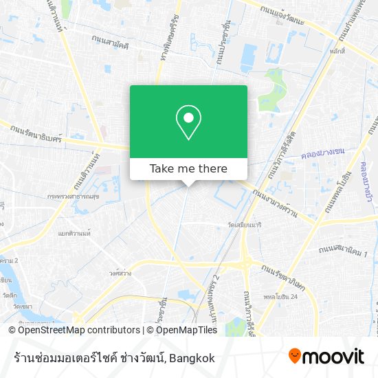 ร้านซ่อมมอเตอร์ไซค์ ช่างวัฒน์ map