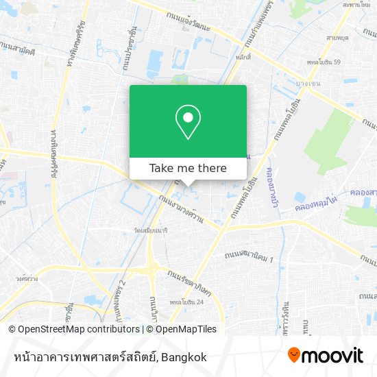 หน้าอาคารเทพศาสตร์สถิตย์ map