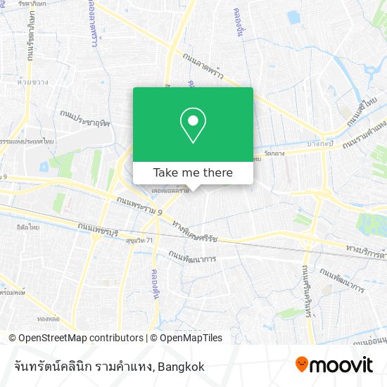 จันทรัตน์คลินิก รามคําแหง map