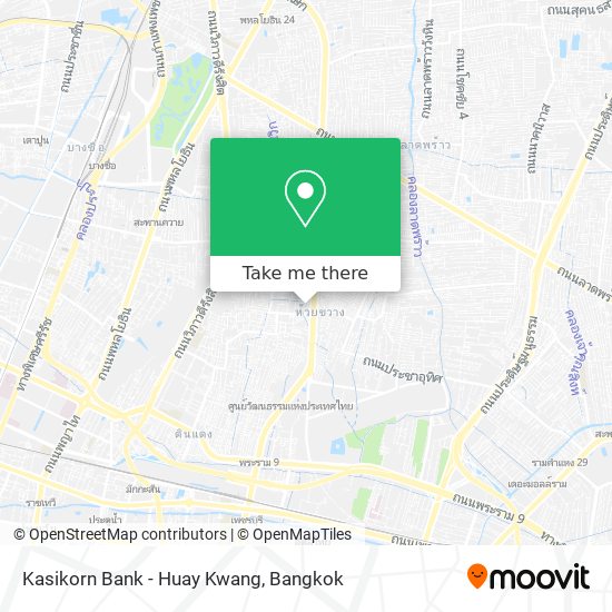 Kasikorn Bank - Huay Kwang map