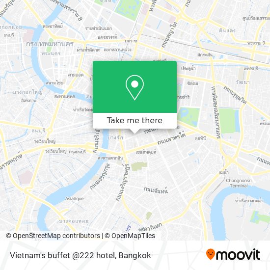 Vietnam's buffet @222 hotel map