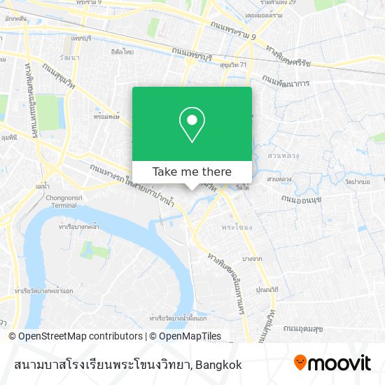 สนามบาสโรงเรียนพระโขนงวิทยา map