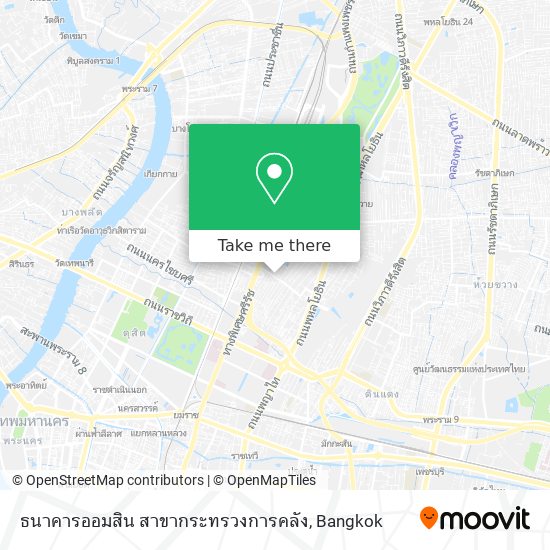 ธนาคารออมสิน สาขากระทรวงการคลัง map