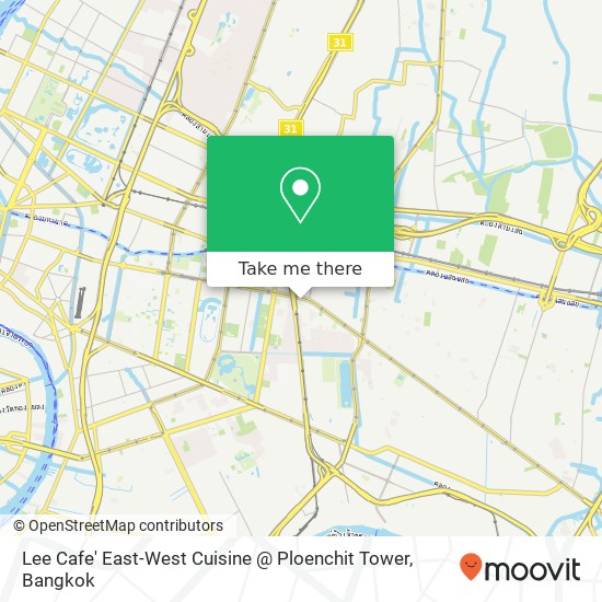 Lee Cafe' East-West Cuisine @ Ploenchit Tower map