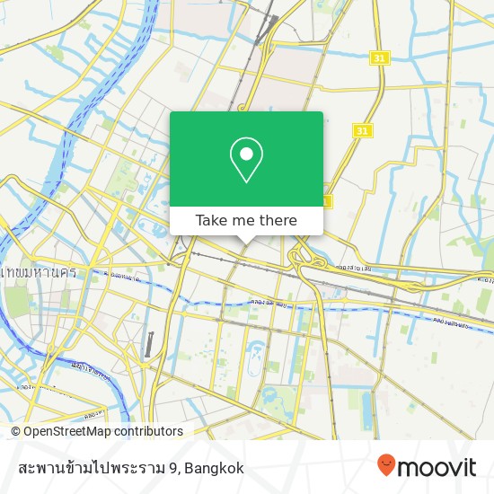 สะพานข้ามไปพระราม 9 map