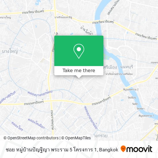 ซอย หมู่บ้านปัญฐิญา พระราม 5 โครงการ 1 map