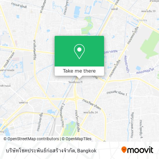 บริษัทโชคประพันธ์ก่อสร้างจำกัด map