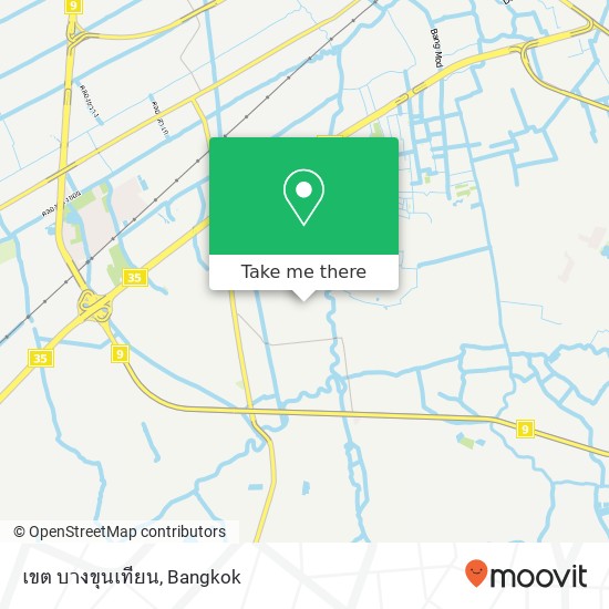 เขต บางขุนเทียน map