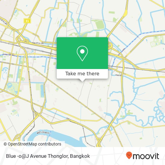 Blue -o@J Avenue Thonglor map