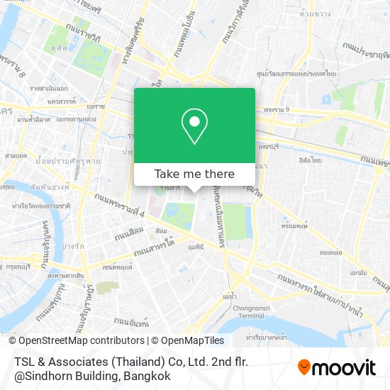 TSL & Associates (Thailand)  Co, Ltd. 2nd flr. @Sindhorn Building map