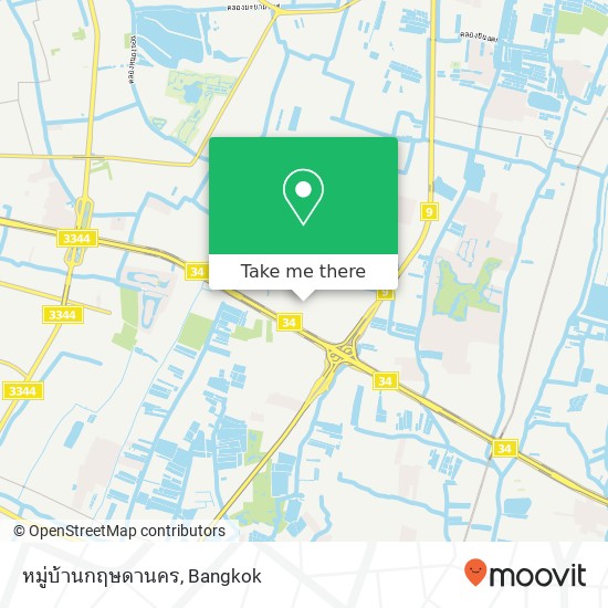 หมู่บ้านกฤษดานคร map