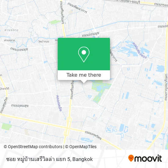 ซอย หมู่บ้านเสรีวิลล่า แยก 5 map