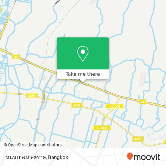 ถนนบางนา-ตราด map