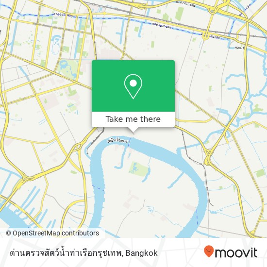 ด่านตรวจสัตว์น้ำท่าเรือกรุชเทพ map