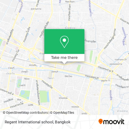 Regent International school map