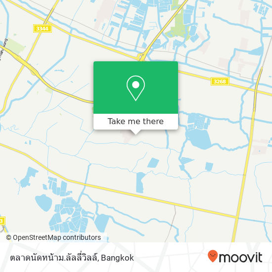 ตลาดนัดหน้าม.ลัลลี่วิลล์ map