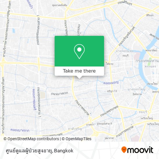 ศูนย์ดูแลผู้ป่วยสูงอายุ map