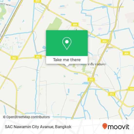 SAC Nawamin City Avanue map