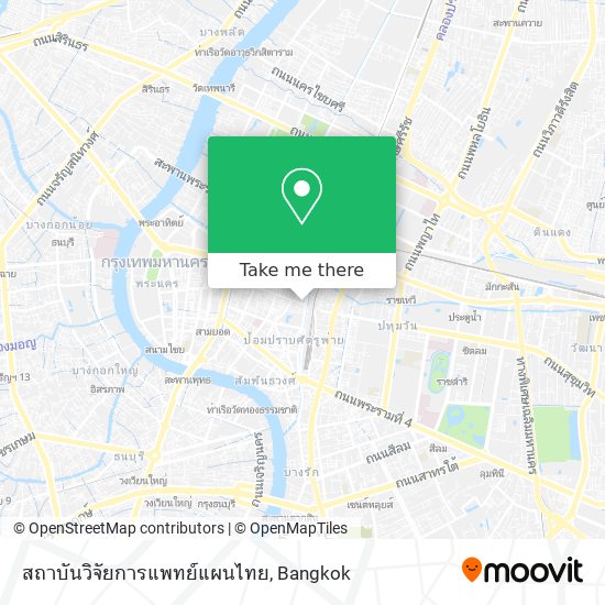 สถาบันวิจัยการแพทย์แผนไทย map