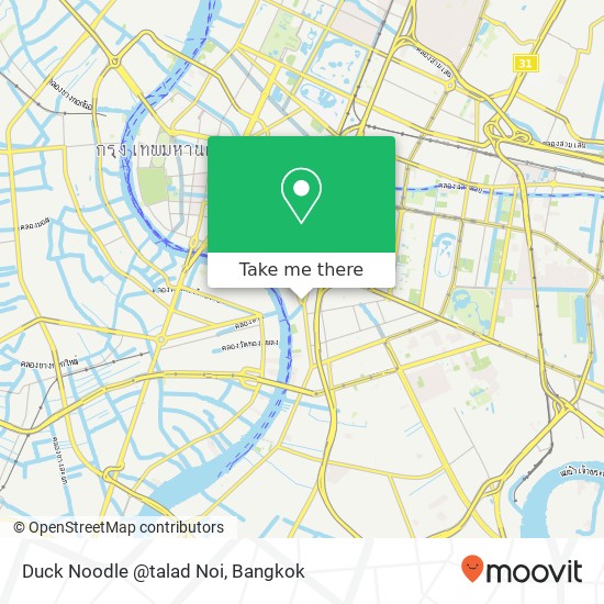 Duck Noodle @talad Noi map