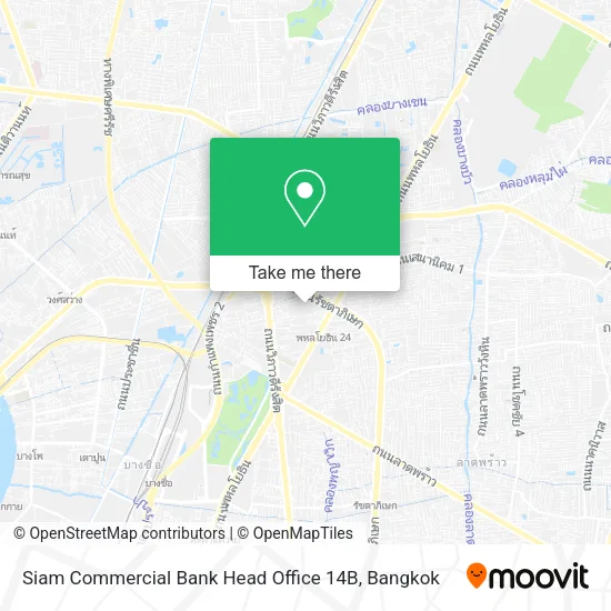 Siam Commercial Bank Head Office 14B map