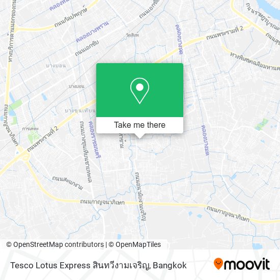 Tesco Lotus Express สินทวีงามเจริญ map