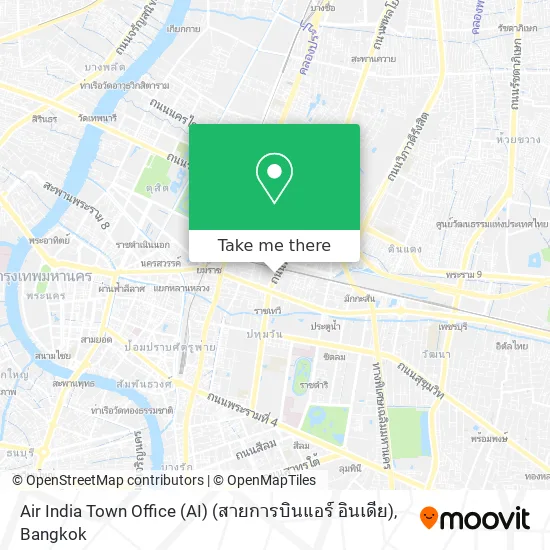 Air India Town Office (AI) (สายการบินแอร์ อินเดีย) map