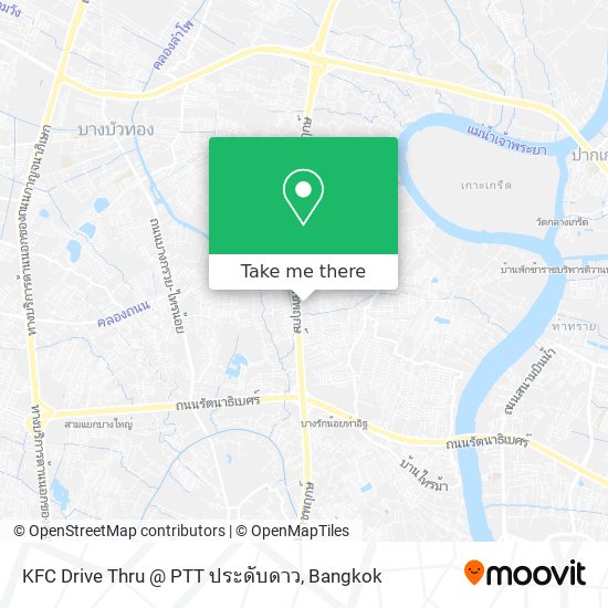 KFC Drive Thru @ PTT ประดับดาว map