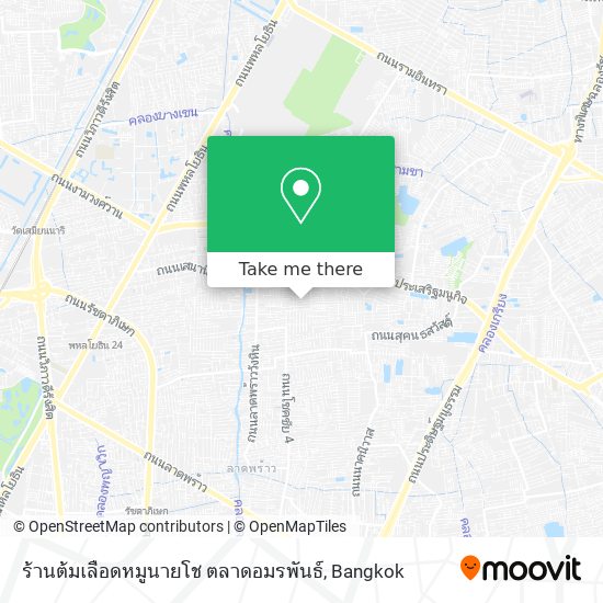 ร้านต้มเลือดหมูนายโช ตลาดอมรพันธ์ map