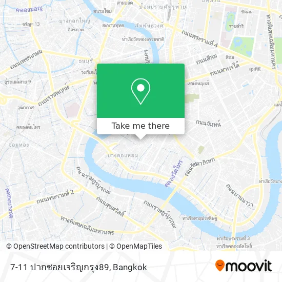 7-11 ปากซอยเจริญกรุง89 map