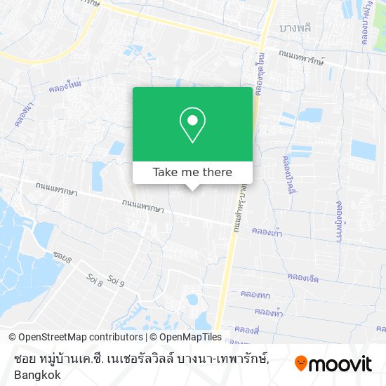 ซอย หมู่บ้านเค.ซี. เนเชอรัลวิลล์ บางนา-เทพารักษ์ map
