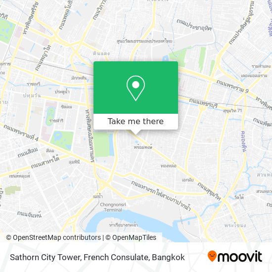 Sathorn City Tower, French Consulate map