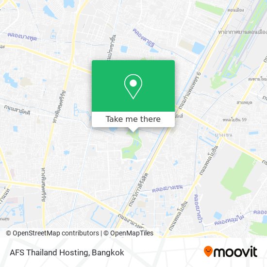 AFS Thailand Hosting map