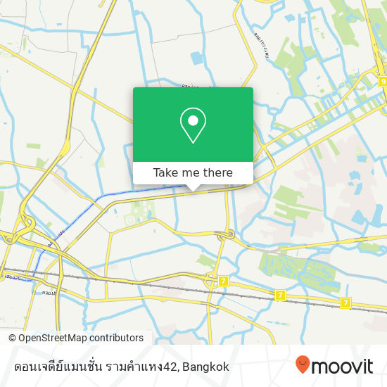 ดอนเจดีย์แมนชั่น รามคำแหง42 map