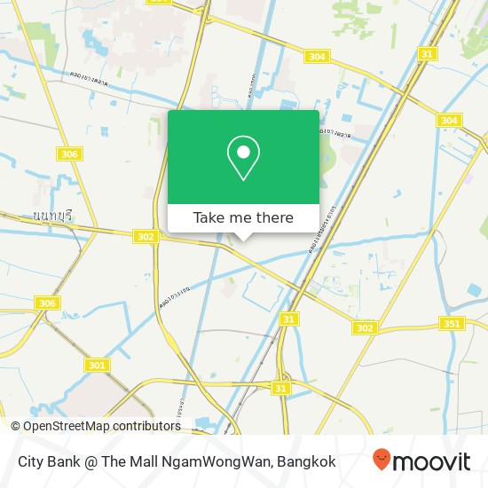 City Bank @ The Mall NgamWongWan map