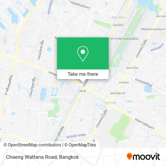 Chaeng Wattana Road map