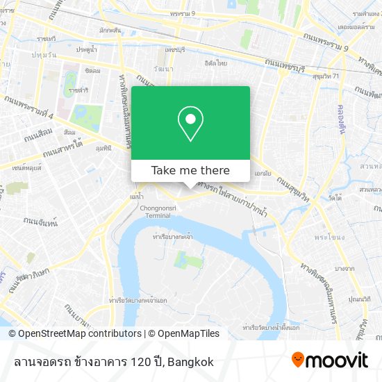 ลานจอดรถ ข้างอาคาร 120 ปี map