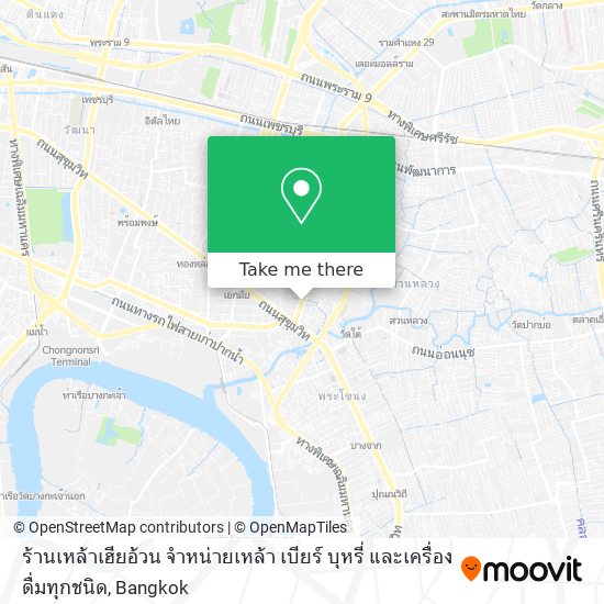 ร้านเหล้าเฮียอ้วน จำหน่ายเหล้า เบียร์ บุหรี่ และเครื่องดื่มทุกชนิด map