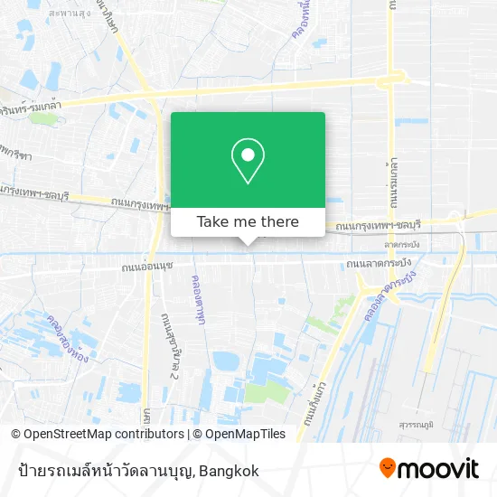 ป้ายรถเมล์หน้าวัดลานบุญ map