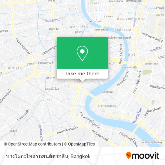 บางไผ่อะไหล่รถยนต์ตากสิน map