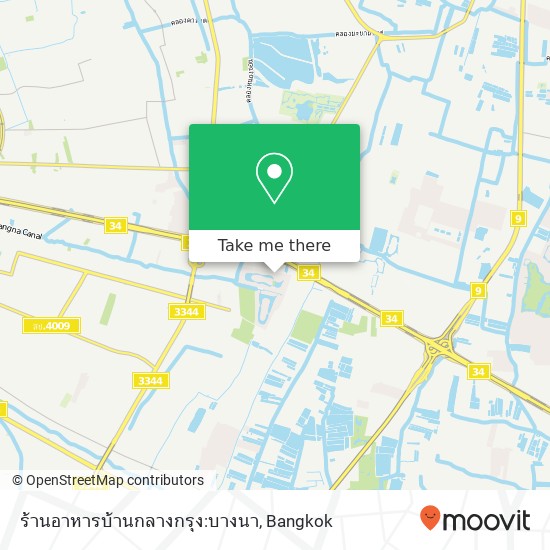 ร้านอาหารบ้านกลางกรุง:บางนา map