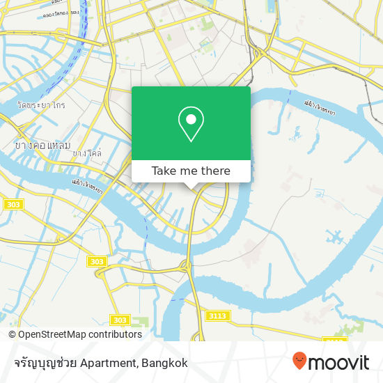 จรัญบุญช่วย Apartment map