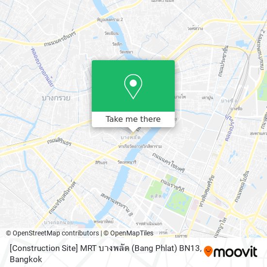 [Construction Site] MRT บางพลัด (Bang Phlat) BN13 map