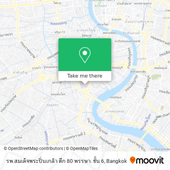 รพ.สมเด็จพระปิ่นเกล้า ตึก 80 พรรษา. ชั้น 6 map