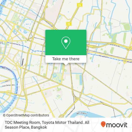 TDC Meeting Room, Toyota Motor Thailand. All Season Place map
