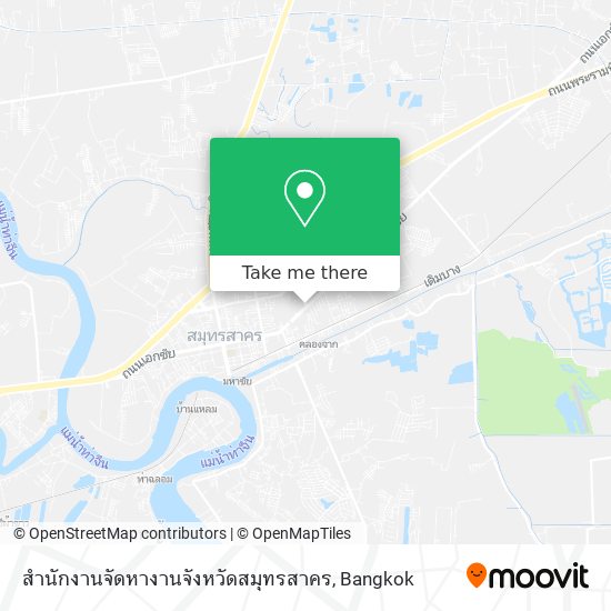 สำนักงานจัดหางานจังหวัดสมุทรสาคร map